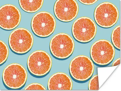 Produktbild von MuchoWow® Poster Orange - Sommer - Blau 160x120 cm - Foto Plakat