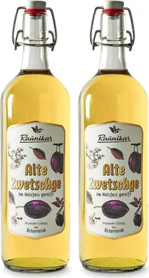 Produktbild von Raunikar - 2er Set Alte Zwetschge Schnaps 2x 1L (38% Vol)- [Enthält Sulfite]