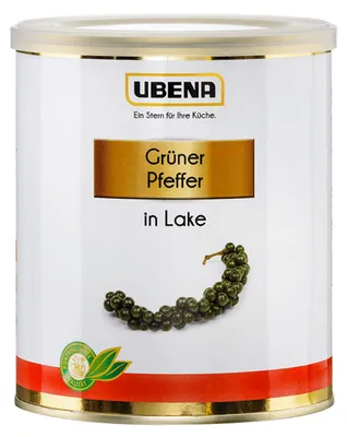 Obrázek produktu pro Ubena zelený pepř nakládaný vhodný do omáček ke steakům 500g