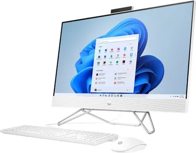 Produktbild von HP All in One PC | 27' FHD-display | AMD Ryzen 7 5800U | 16 GB DDR4 RAM | 1 TB SSD | AMD Radeon Graphics | QWERTZ toetsenbord | Windows 11 Home | Starry White