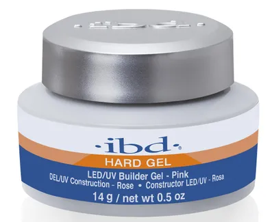 Produktbild von ibd Hard Gel – LED/UV Builder Gel Pink, 1er Pack (1 x 14 g) – USA – Nagelaufbau zu Hause – ohne Termine und laute Nagelstudios
