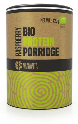 Produktbild von GymBeam -  Protein Porridge - VanaVita, 420 g, Himbeere