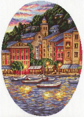 Immagine prodotto di Set per punto croce Panna "Portofino" 24x34 cm, schema contato