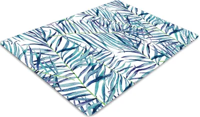 Obrázek produktu pro Podlahová ochranná podložka - Ochranná podložka pod stoličku - Podlahová podložka - 120x90 cm - Exotické listy