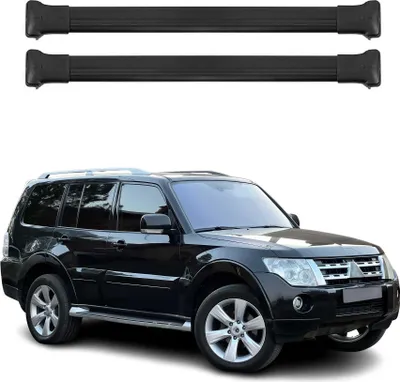 Immagine prodotto di Barre portatutto trasversali per Mitsubishi Pajero 2007-2025 Alluminio Nero