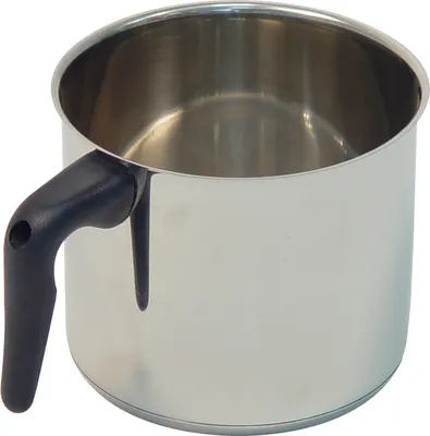 Produktbild von Milchtopf Edelstahl rostfrei 14 x 11,5 cm Induktionsgeeignet mit verkapseltem 3 mm Thermoboden
