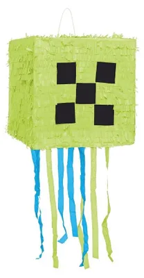 Produktbild von Grüne Pixel-Piñata, Größe 28 x 28 x 28 cm, 1 Stk.