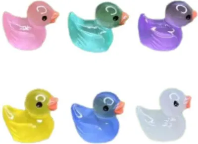 Produktbild von Leuchten im Dunkeln - Enten - Bunt - ↑ 2 cm - 7 Stück