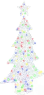 Produktbild von Weihnachtsbaum mit 160 LEDs Mehrfarbig 150 cm Acryl