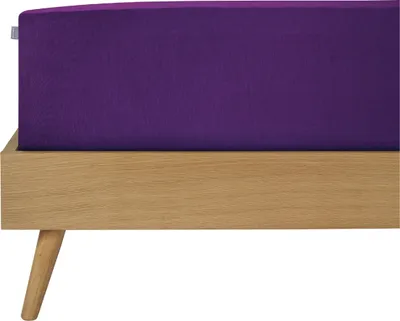 Produktbild von Schiesser Edeljersey Spannbettlaken Jessi | 100% gekämmte Baumwolle aus nachhaltiger Produktion | für Matratzen 180x200cm bis 190x200cm | Matratzenhöhe bis 22cm | Lila