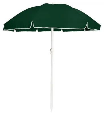 Zdjęcie produktu dla PARASOL OGRODOWY składany PLAŻOWY na balkon taras ŁAMANY z falbaną 240 cm