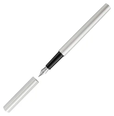 Produktbild von Pelikan 823586, Silber, Kartuschenfüllsystem, Blau, Edelstahl, Medium, 1 Stück(e)