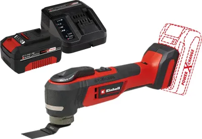Zdjęcie produktu dla Akumulatorowe narzędzie wielofunkcyjne EINHELL PROFESSIONAL TP-MG 18 Li BL Kit (1x 4,0 Ah)