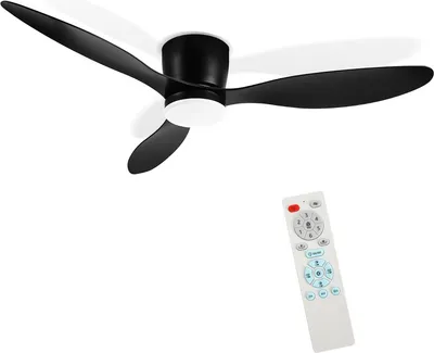Obrázek produktu pro Jayseuw LED stropní ventilátor s osvětlením a dálkovým ovládáním Stmívatelné stropní světlo Ložnice Obývací 132CM