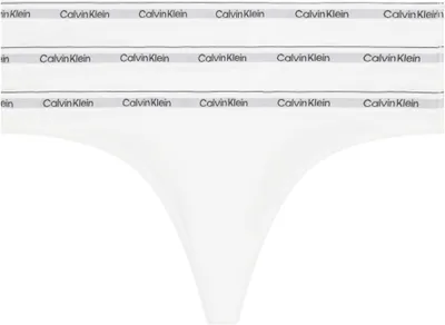 Immagine prodotto di Calvin Klein, confezione da 3 slip per donna, colore bianco (bianco/bianco/bianco)
