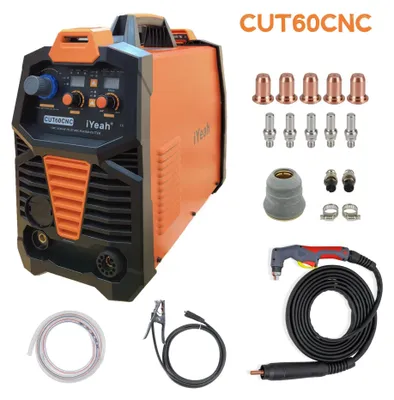 Immagine prodotto di Tagliasigaro a plasma CNC - CUT65 PT60 - Accensione pilota senza alta frequenza - 65A 110/220V - Taglia fino a 30 mm - Torcia da taglio PT60 - CUT65-PT60