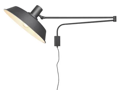 Image de Applique murale Trio Bolder, douille E27, 1 x 40 W, noire
