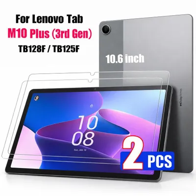 Produktbild von 2x Schutzglas für Lenovo Tab M10 Plus 3. Gen 10.6" 2022 TB125 TB128 - 9H Härte Glas Displayschutz blasenfrei