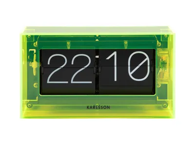 Zdjęcie produktu dla Designowy zegar ścienny/stołowy 5976YE Karlsson 21 cm