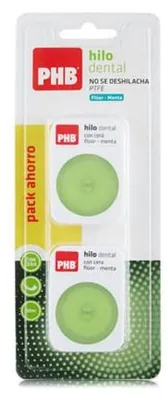 Productafbeelding van PBH PBH Fluoride tandzijde met pepermunt, 50 meter, dubbel gewaxt