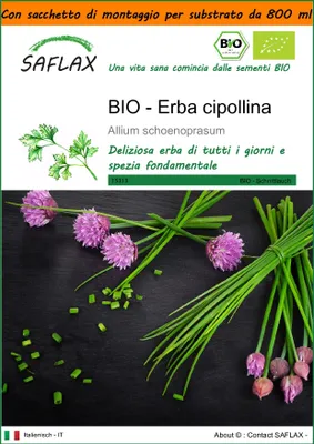 Immagine prodotto di SAFLAX Garden in the bag -- Erba cipollina - 250 semi - Allium