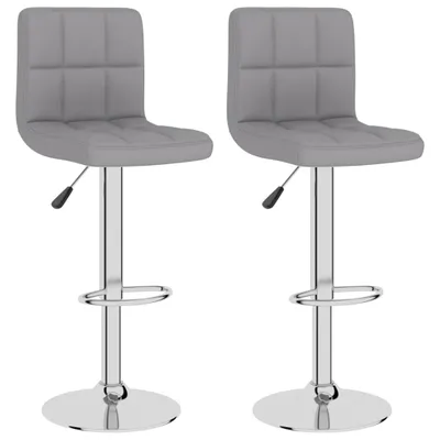 Produktbild von Barhocker 2 Stk. Hellgrau Stoff