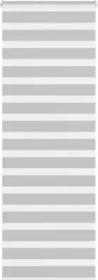 Imagen del producto de Estor cebra gris claro 75x230 cm tejido ancho 70,9 cm poliéster