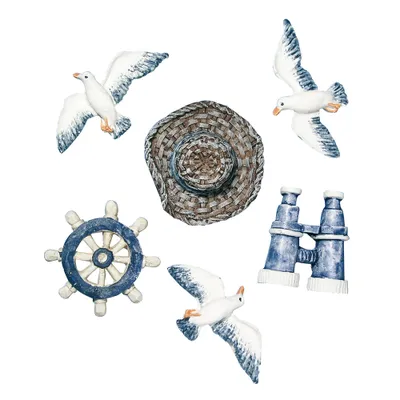 Produktbild von Polyresin - Streuteile: Strandgut, 2-4cm, 6 Teile pro Packung