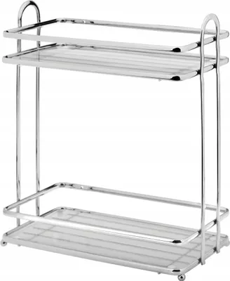 Image de Etagère rectangulaire pour douche Blanca Chrome