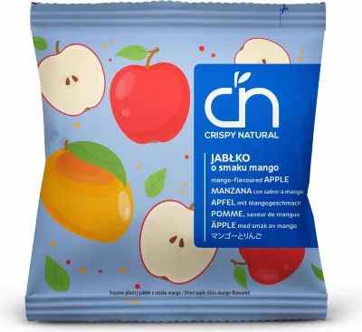 Zdjęcie produktu dla Jabłko o smaku mango 18g Crispy Natural