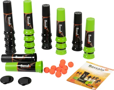 Produktbild von BASSALO Cupball 20er Sportset - Sport und Strand Spiel für Kinder, Jugendliche, Erwachsene - 20 Becher, 10 Bälle