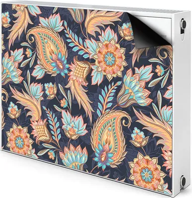 Produktbild von Magnet Radiator Magnet Mat Heizkörperverkleidung Heizkörper-Abdeckung Heizung 80x60 cm  - Paisley