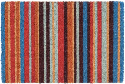 Produktbild von Nicola Spring Kokosfaser-Fußmatte – 90 x 60 cm – Nadelstreifen