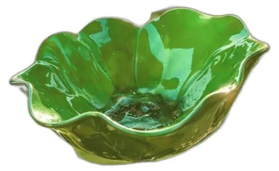 Image de INF Mangeoire à oiseaux piquet de jardin fleur en métal fait main — Vert canard, décor vintage en fer