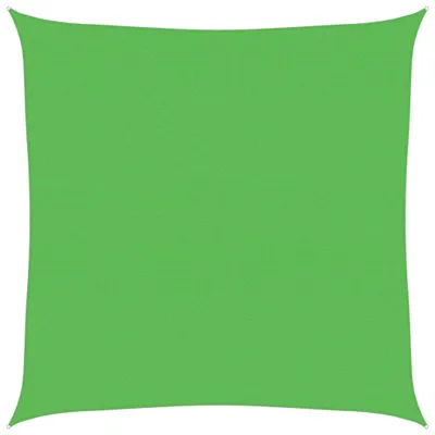 Image de Voile d'ombrage 160 g/m² vert clair 6x6 m HDPE