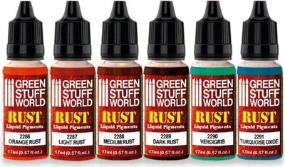 Produktbild von Green Stuff World -Liquid Pigments Set: Rost
