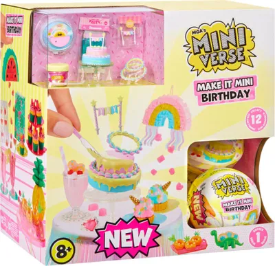 Produktbild von Miniverse Make It Mini Birthday, 8 Jahr(e), Mehrfarbig, Kunststoff, Harz