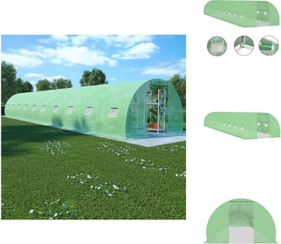 Produktbild von vidaXL Gewächshaus 45 m² 15x3x2 m -  Gewächshäuser