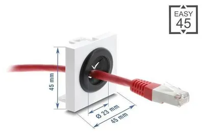 Zdjęcie produktu dla DeLOCK 91075, 1 szt., Plastik, Czarny, Biały