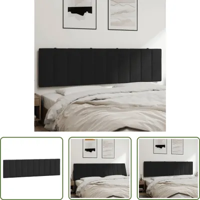 Produktbild von The Living Store Kopfteil-Kissen Schwarz 180 cm Samt