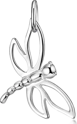 Produktbild von MATERIA by Matthias Wagner Schmuck Kettenanhänger Libelle silber 12x21mm aus 925 Sterling Silber KA-10