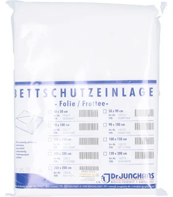 Produktbild von Bettschutzeinlage 100x200cm Folie/Frottee, 1 St