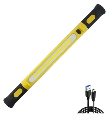 Produktbild von Magnetische Arbeitsleuchte - X725 Autoreparaturleuchte - Wiederaufladbarer 5200-mAh-Akku - 3000 lm - 20 W - 180° Abstrahlwinkel - COB-LED - Gelb