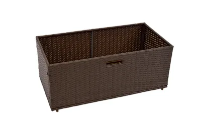 Produktbild von Merxx Unterschiebbox groß für Eckbank Set - Stahlgestell mit Kunststoffgeflecht braun - 28823-210