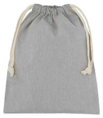Immagine prodotto di SG Accessories - Sacchetto, cotone/poliestere riciclato FK1907 (14 cm x 10 cm) (grigio melange)