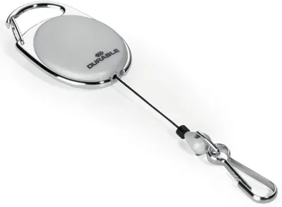 Produktbild von Aufrollmechanismus JoJo Style mit Federhaken 80cm grau Packung mit 5 Stück