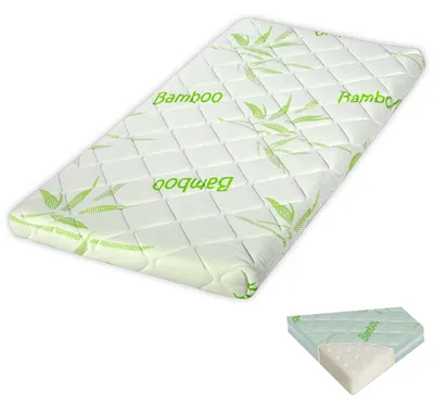 Produktbild von Lorelli Babybett Matratze Comfort Bamboo 120 x 60 cm Bezug abnehmbar waschbar grün