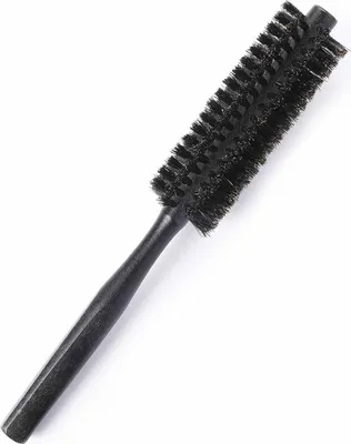 Image de Mini brosse à cheveux en poils de sanglier avec manche en bois pour femmes et hommes