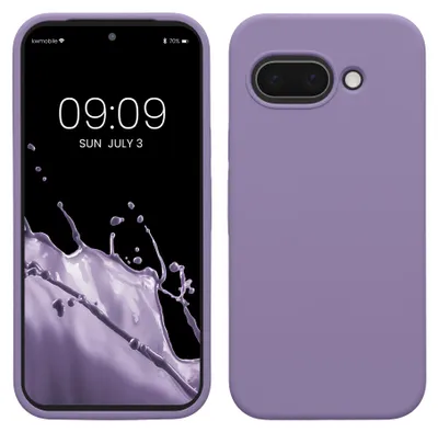 Produktbild von kwmobile Handyhülle für Google Pixel 9a Hülle, für Pixel 9a Case - Hülle Silikon - kabelloses Laden - Veilchen Lila