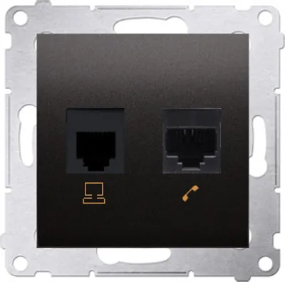 Zdjęcie produktu dla Kontakt-Simon D5T.01/48, Antracyt, Plastik, IP20, 75 mm, 32 mm, 75 mm